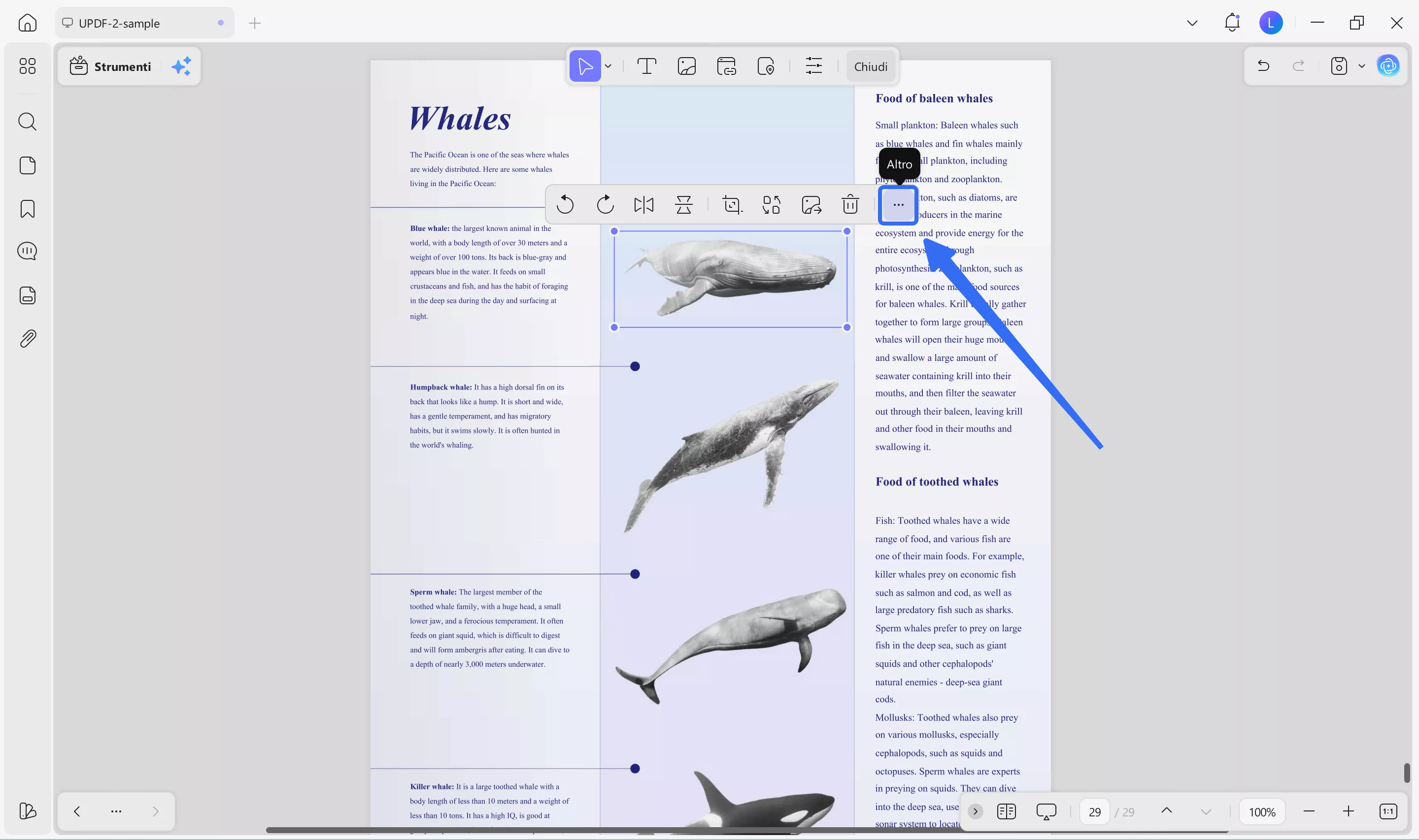 get more options to edit image in pdf with updf on Windows