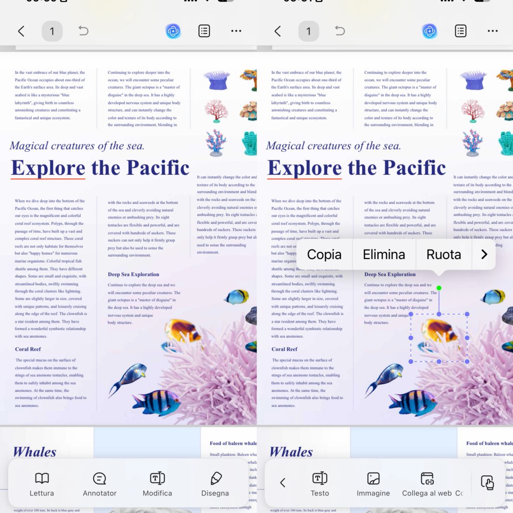 use pen tool to draw on blank pdf updf ios