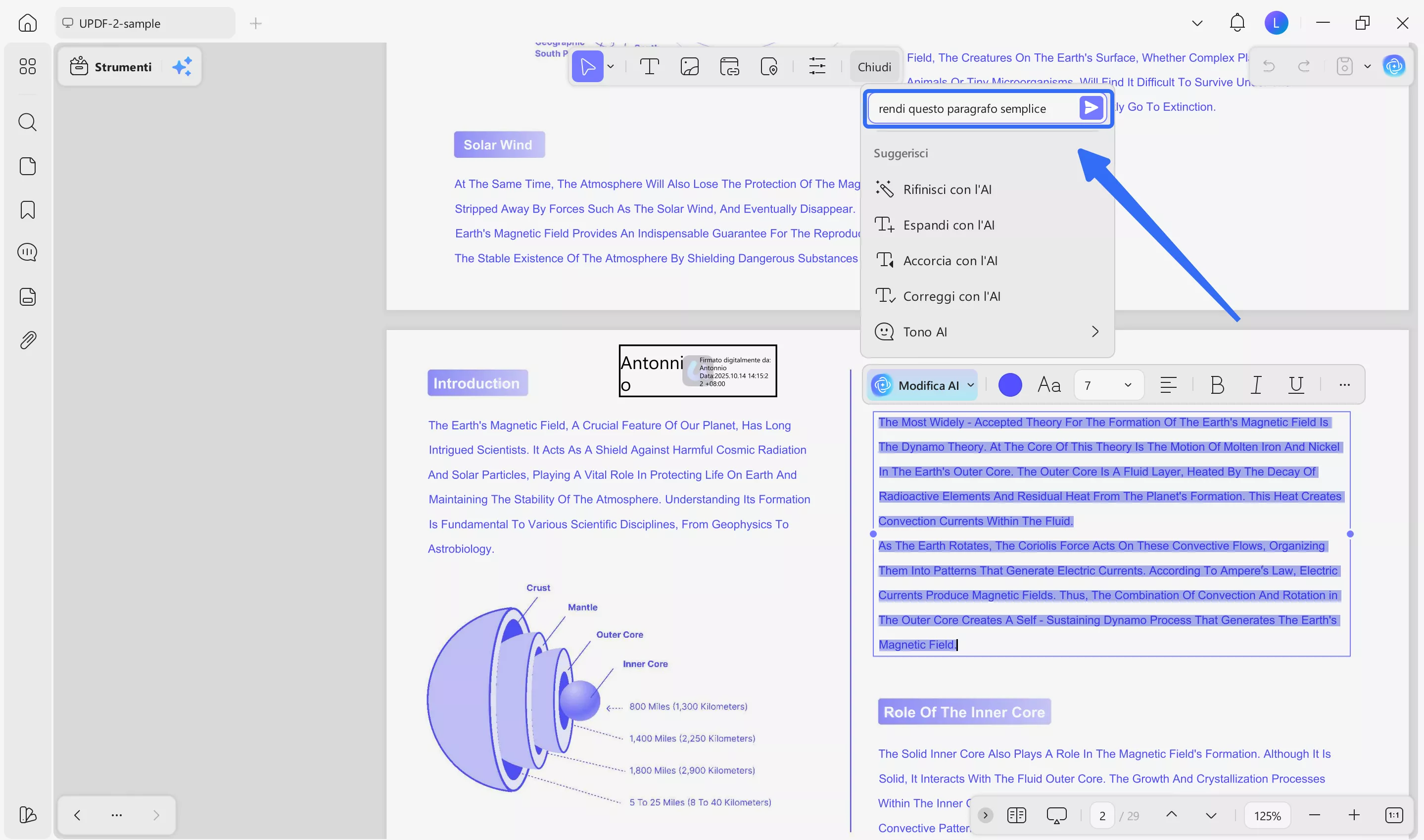 enter a custom text prompt