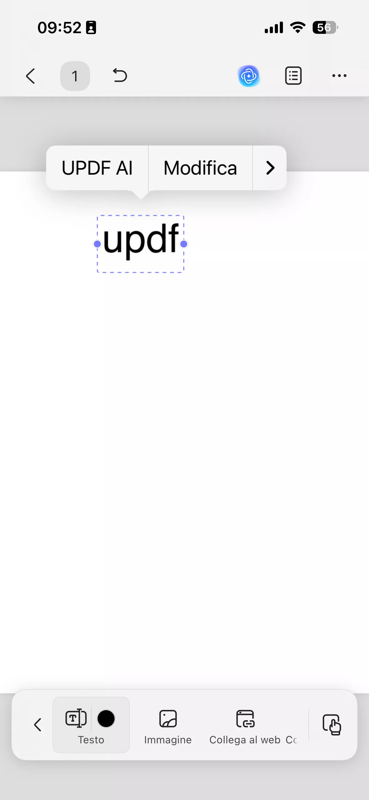 add text, image, and link to your pdf updf ios