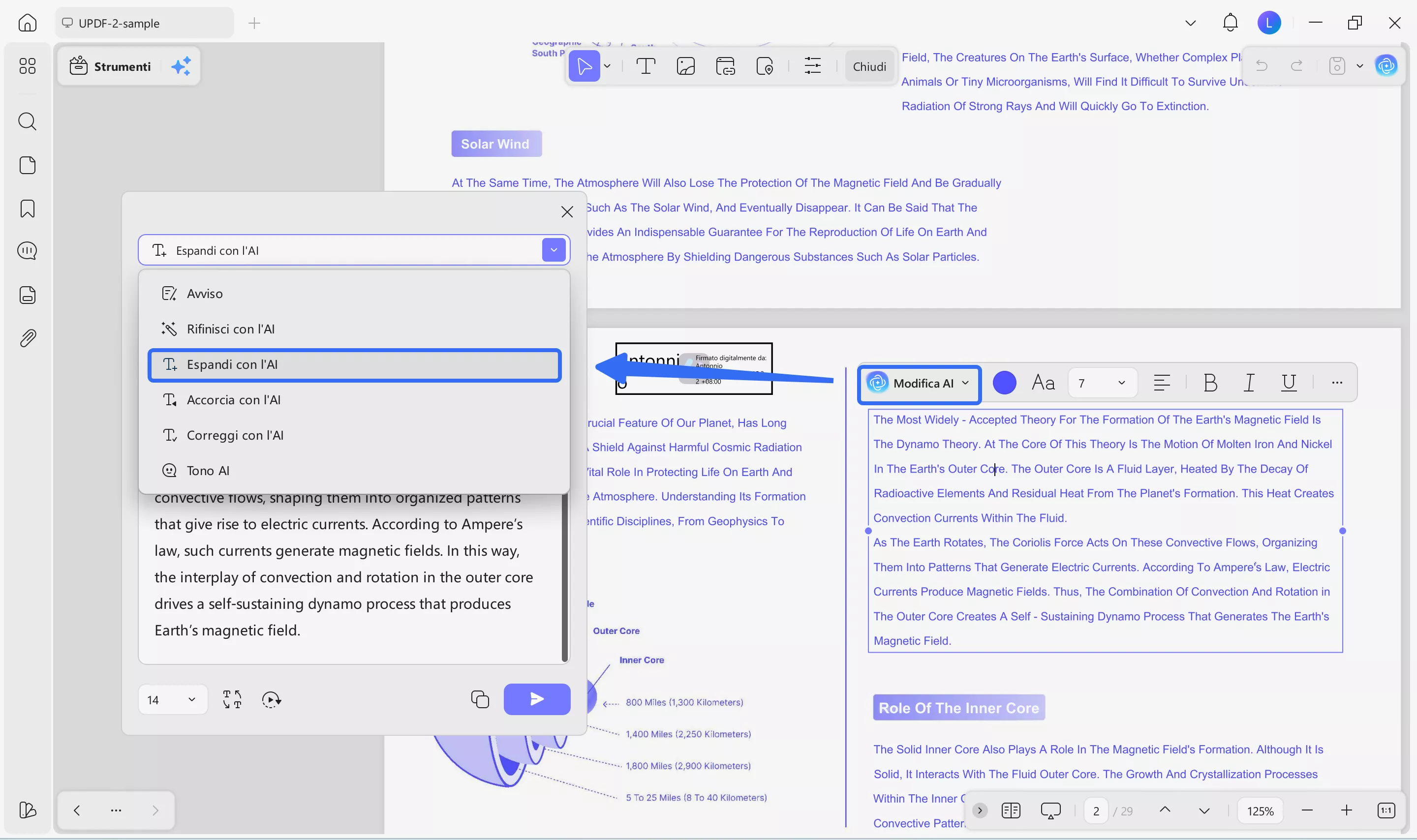  response to ai expand preset