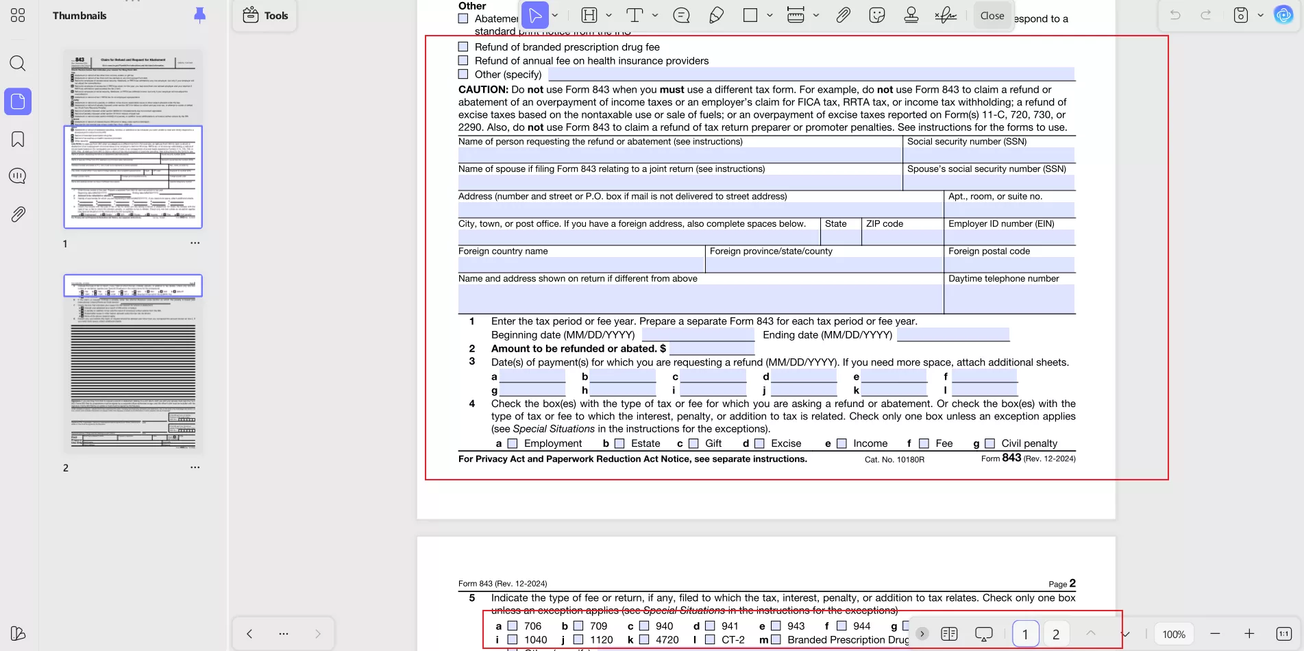 updf form field detection 