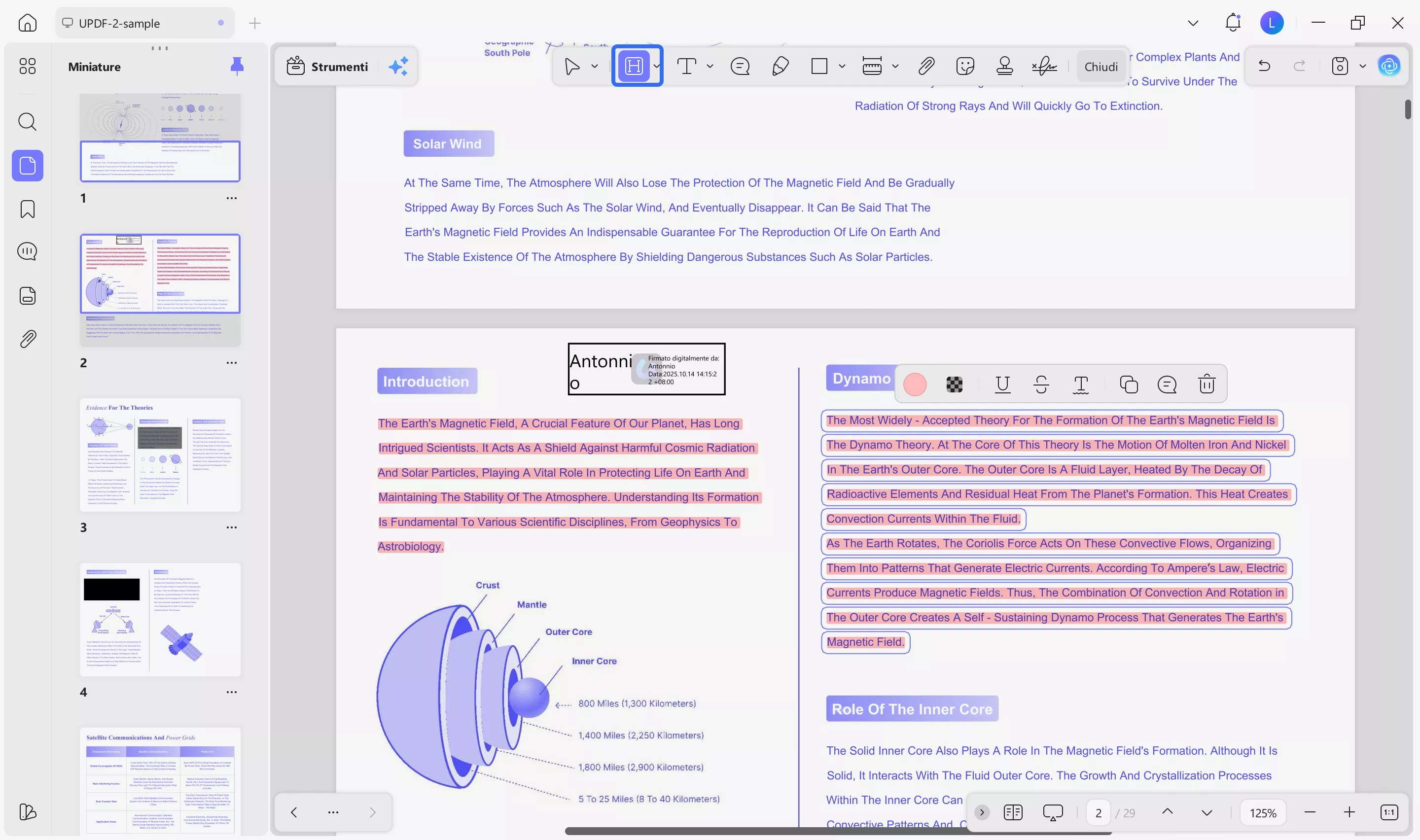 highlight in adobe highlight icon updf