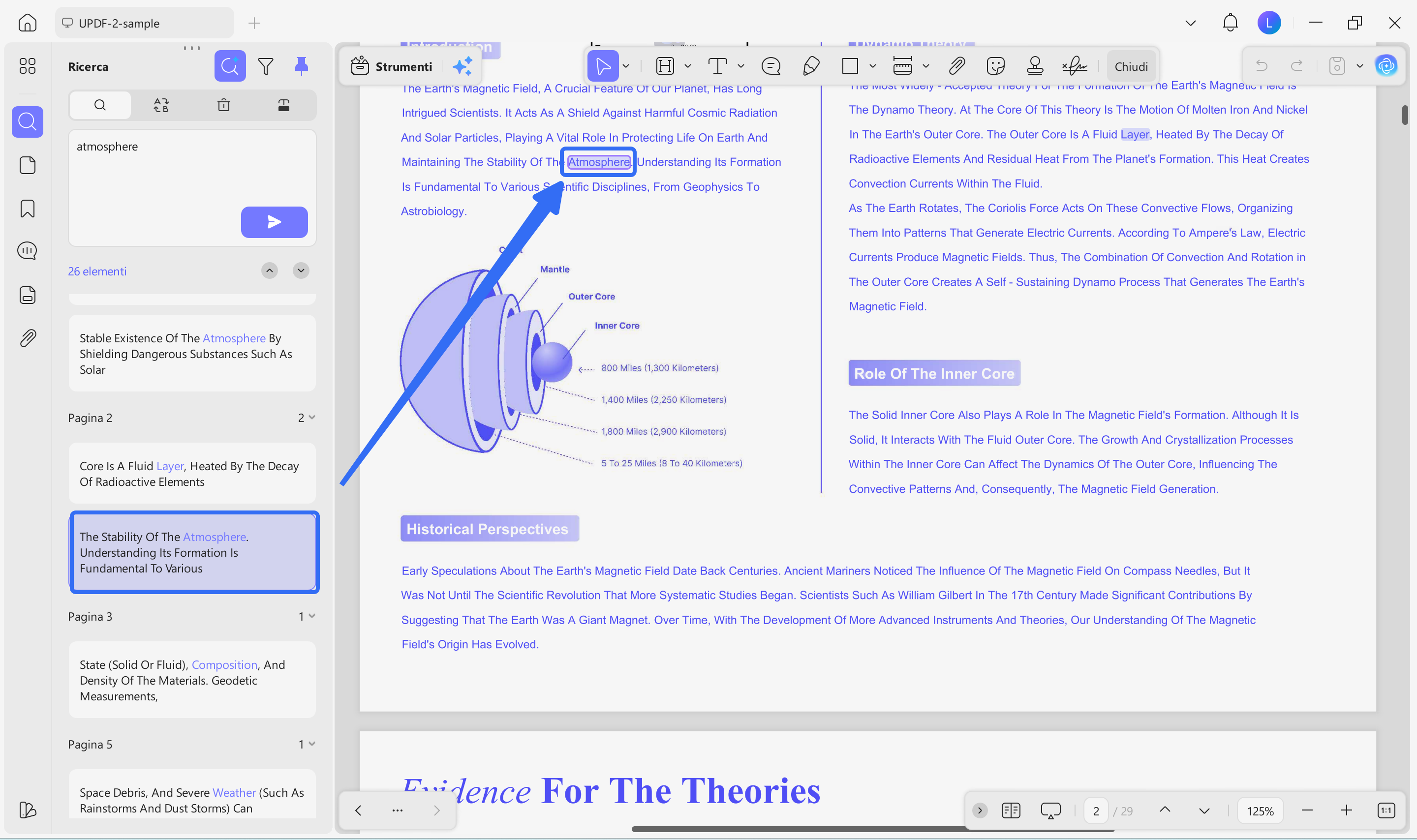  locate the identified terms in the pdf