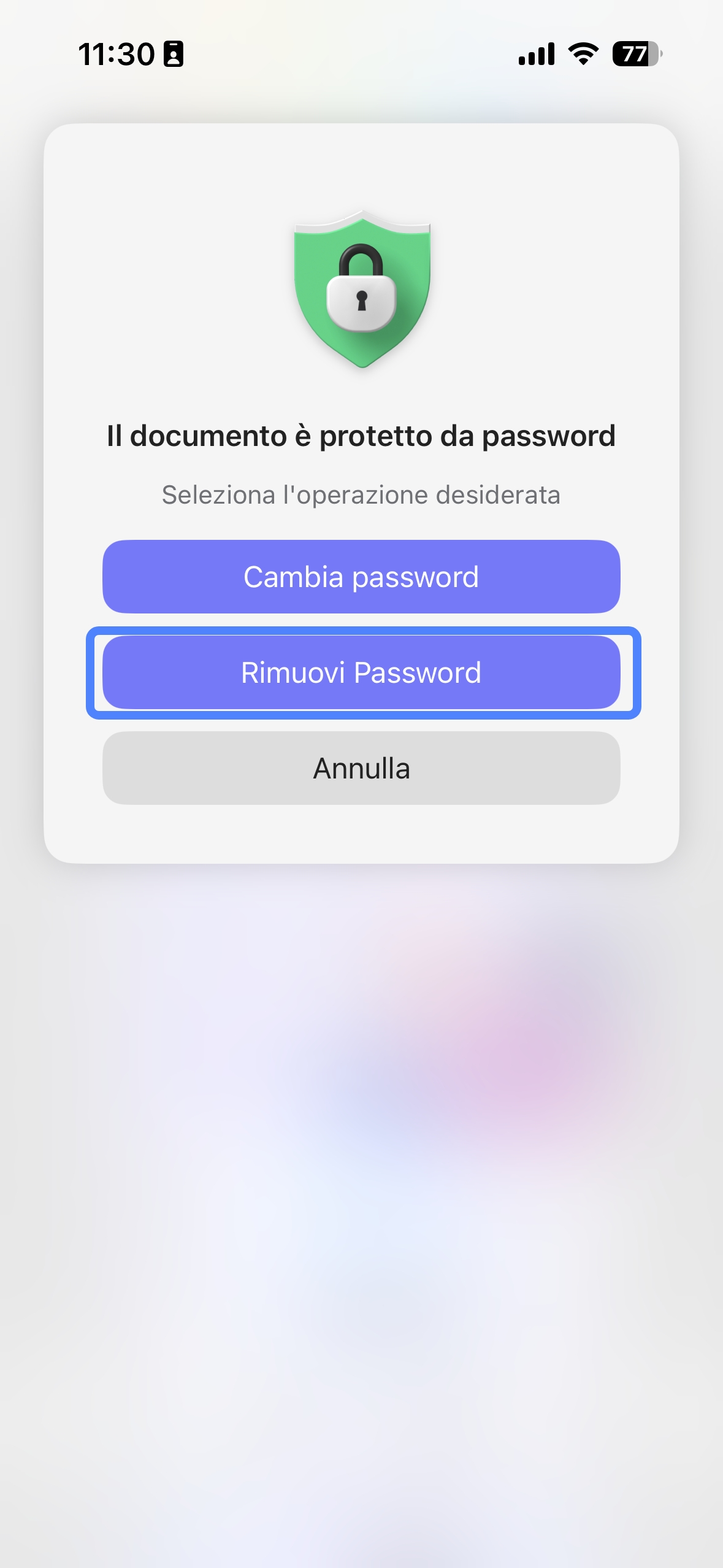 remove the read-only restriction from the pdf