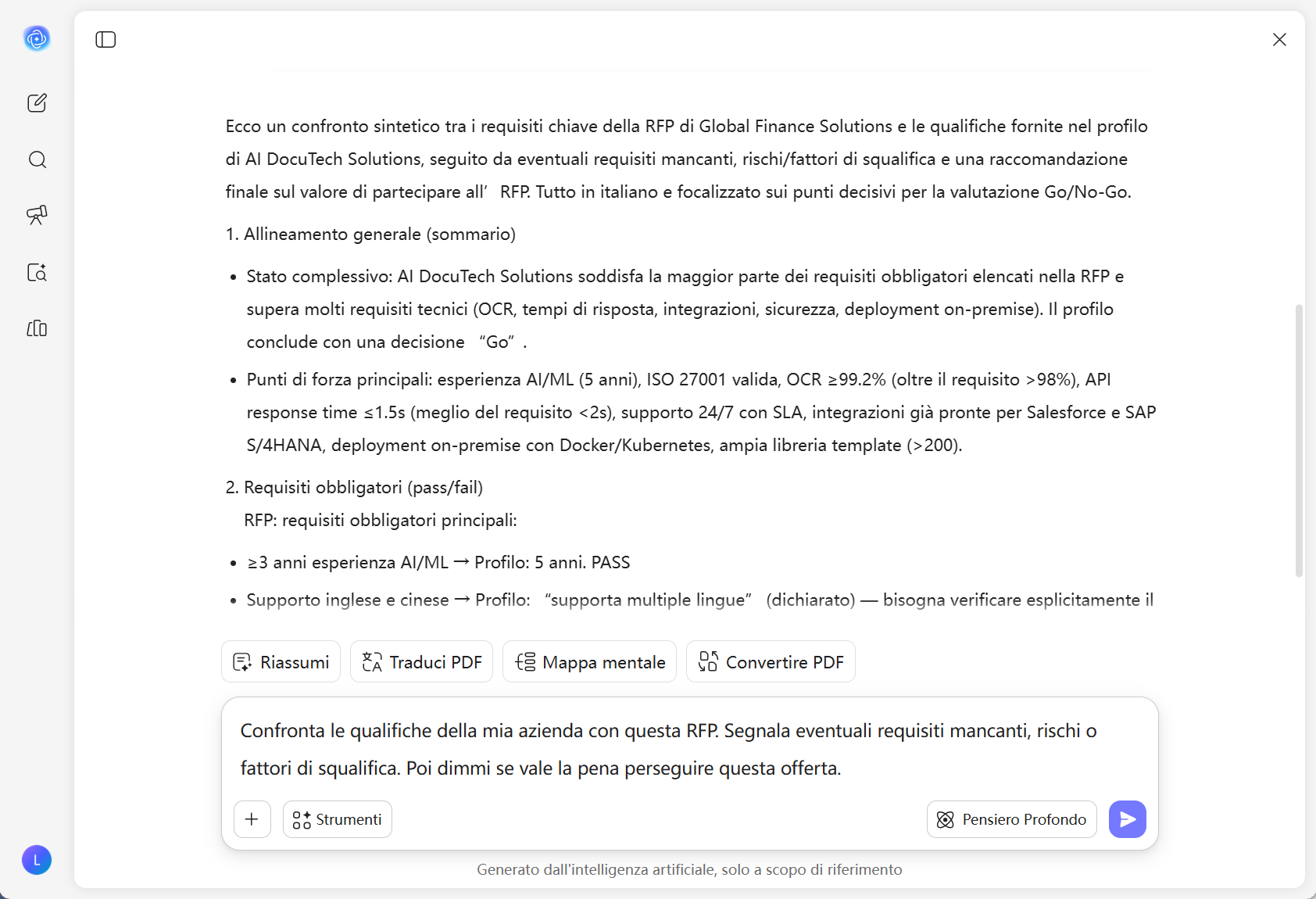 Analizzatore RFP AI
