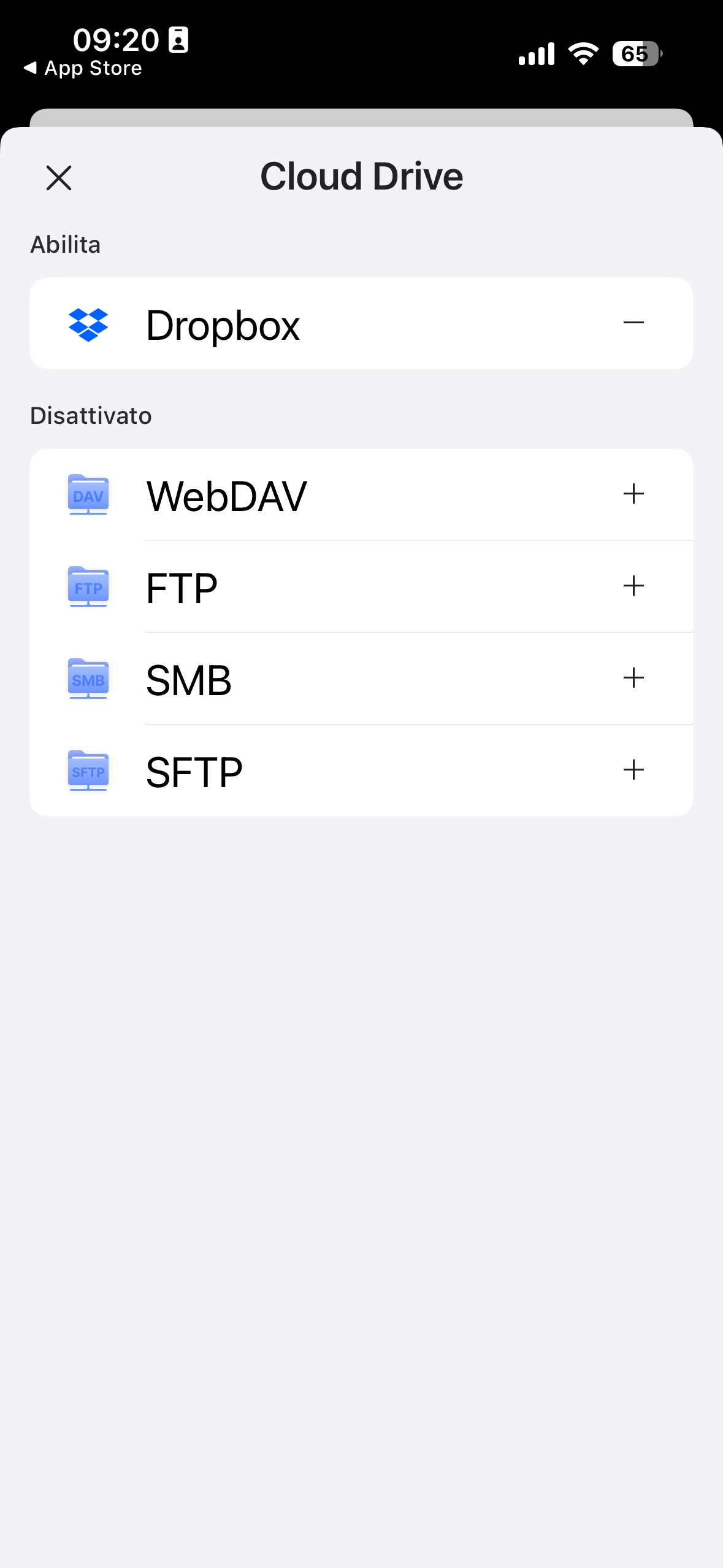Server SMB e SFTP su UPDF iOS
