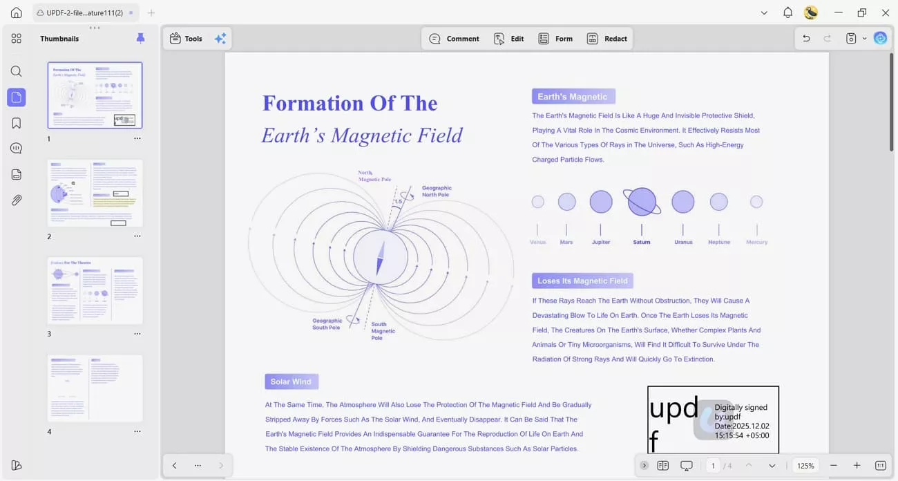 updf ai pdf editor long pdfs