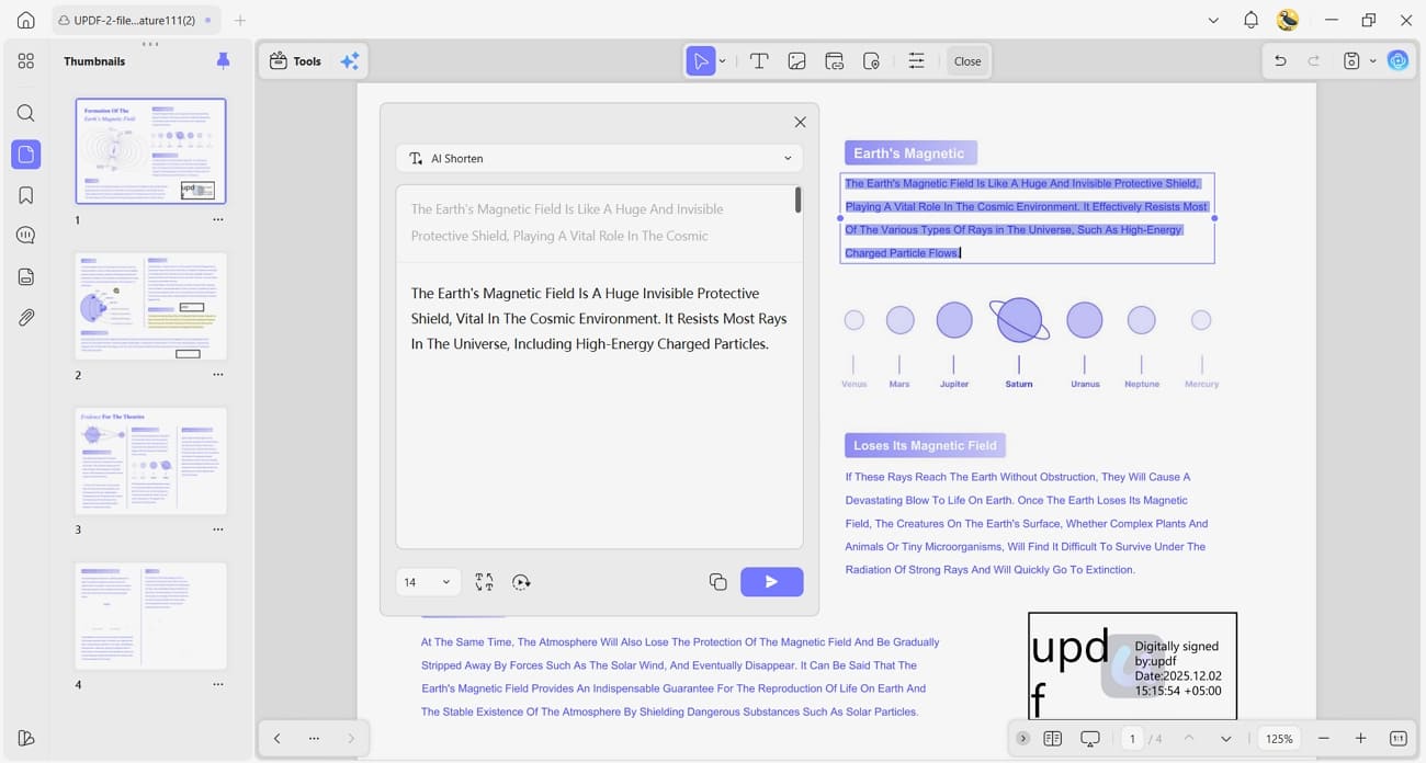 ai editing agent updf
