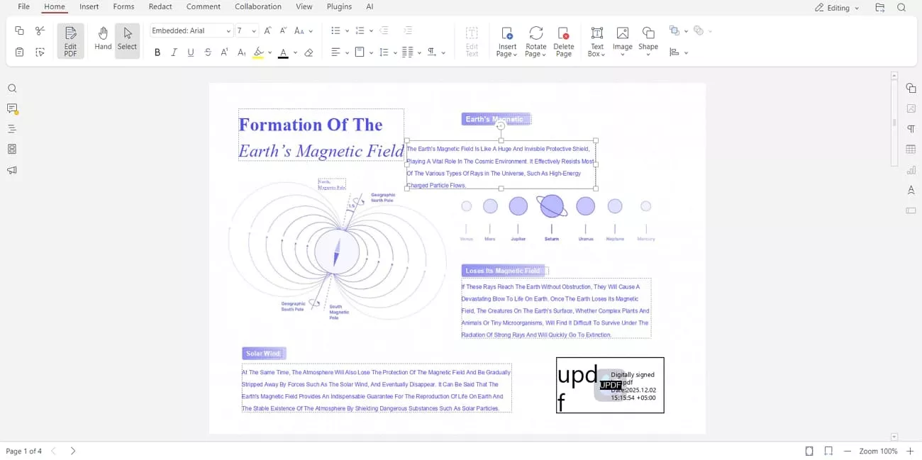 onlyoffice pdf text block editing