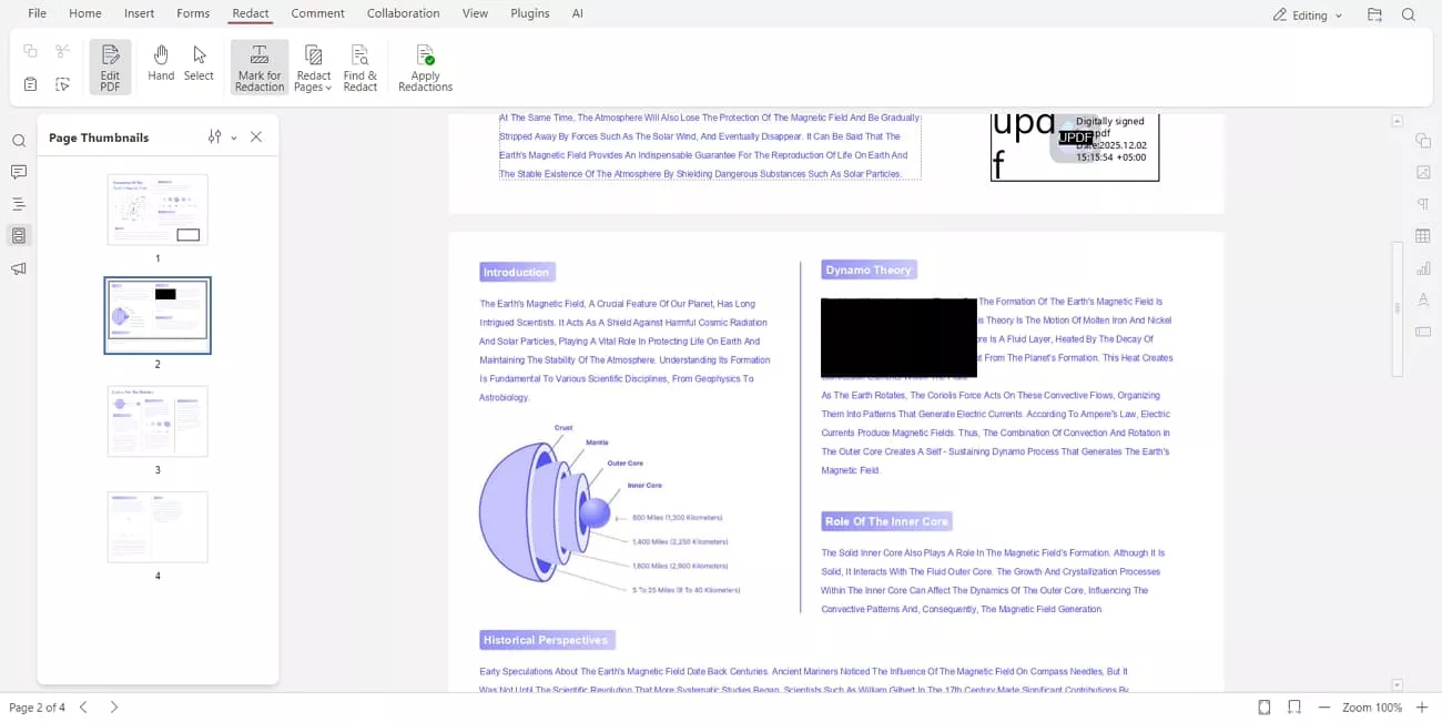 hide confidential information pdf pages