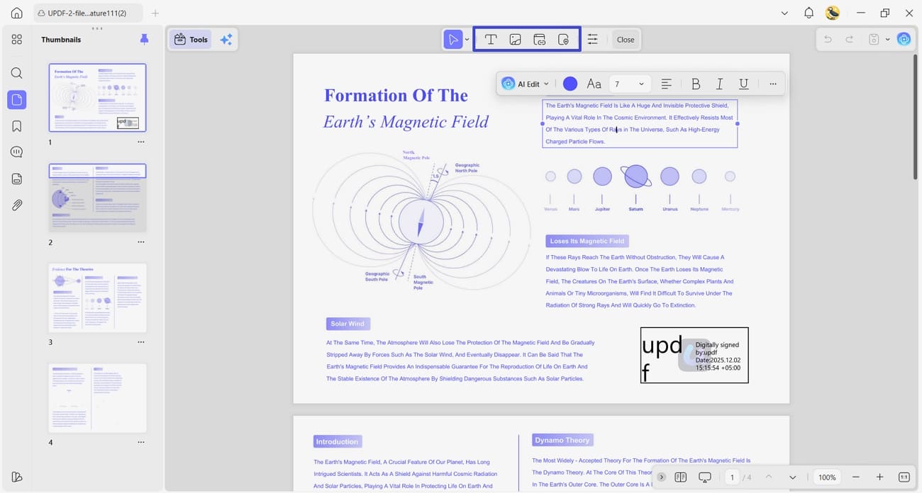edit pdf text images updf