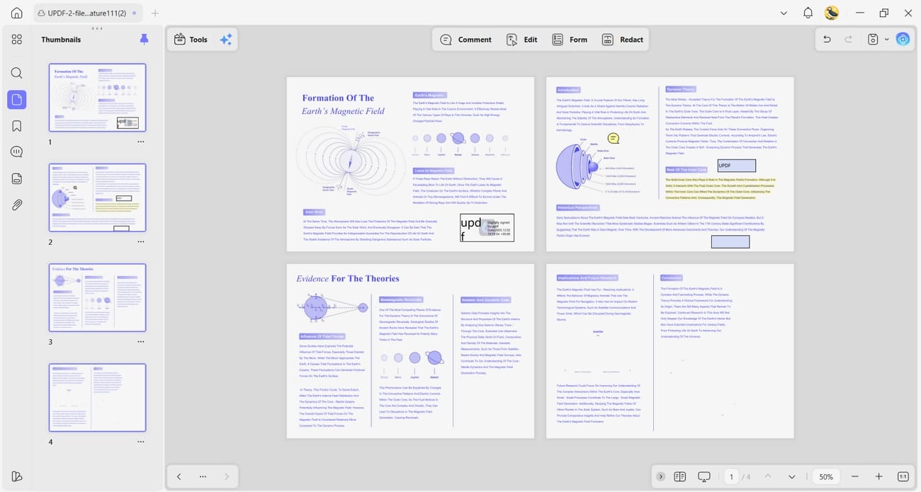  view pdf pages multiple modes updf