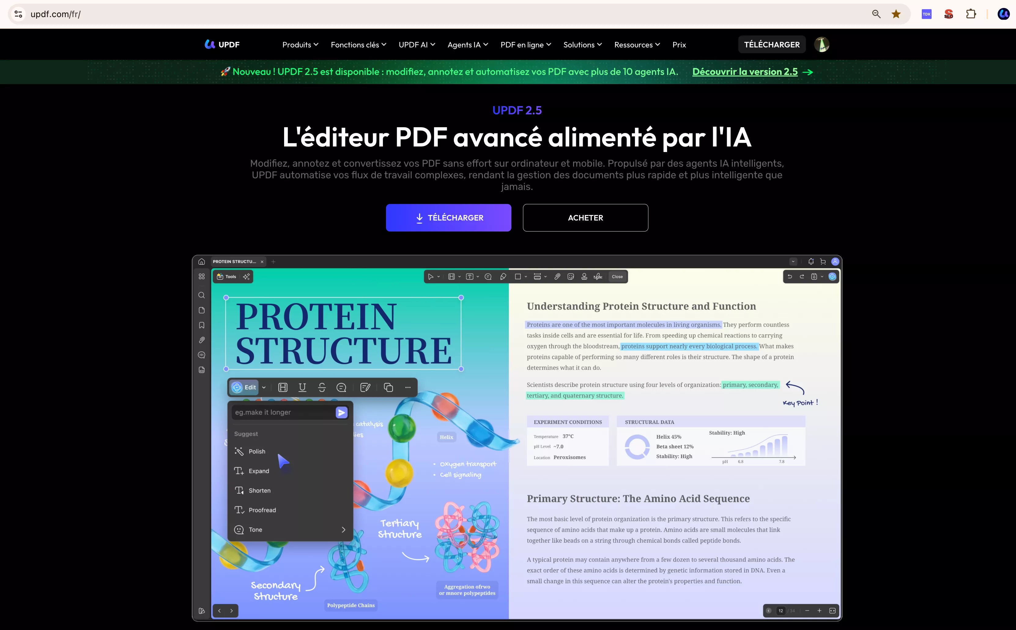Ouvrez la page web à enregistrer en tant qu'archive web.