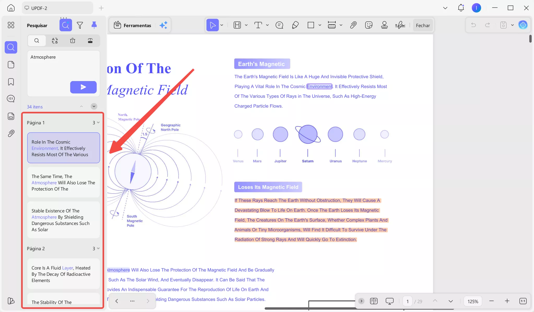 Veja os resultados da busca semântica