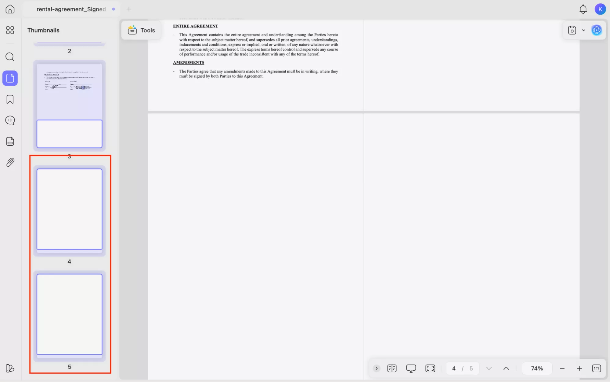 add blank pages to pdf