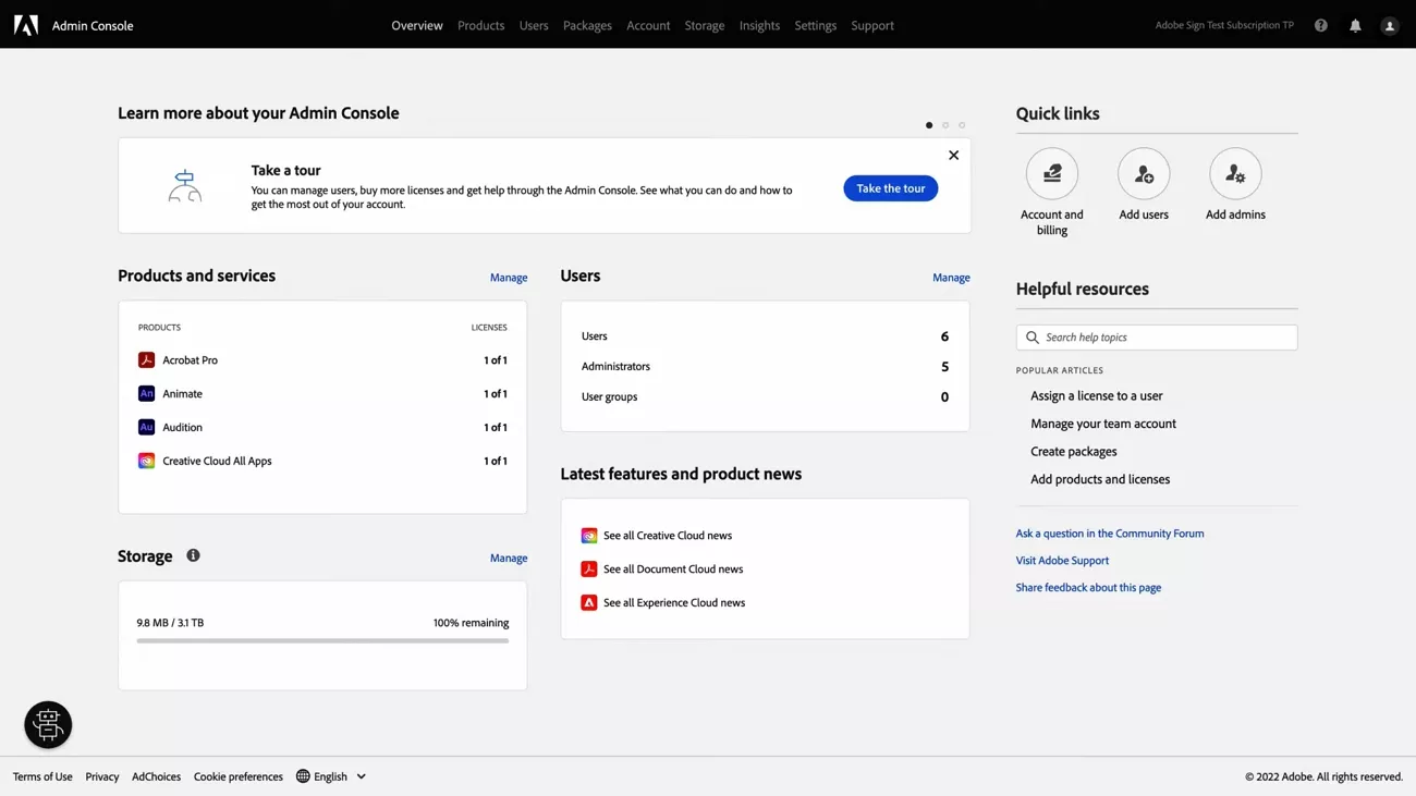 adobe enterprise admin console review