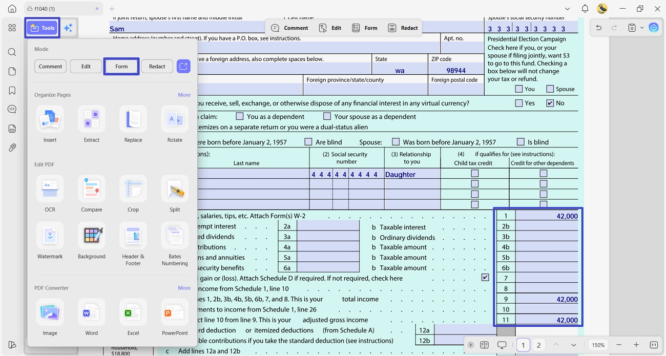 fill updf fillable form fields