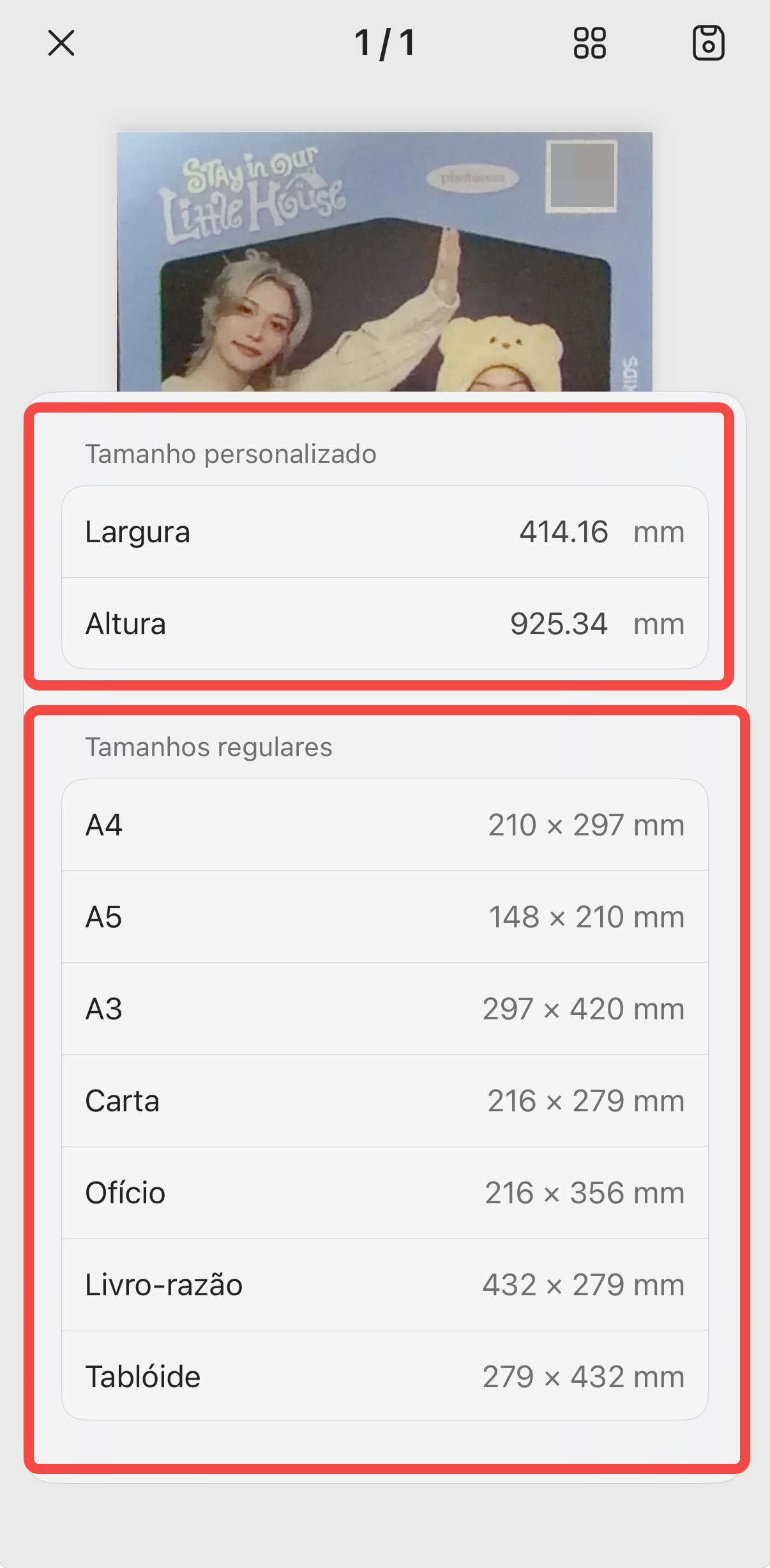 ajustar o tamanho da imagem