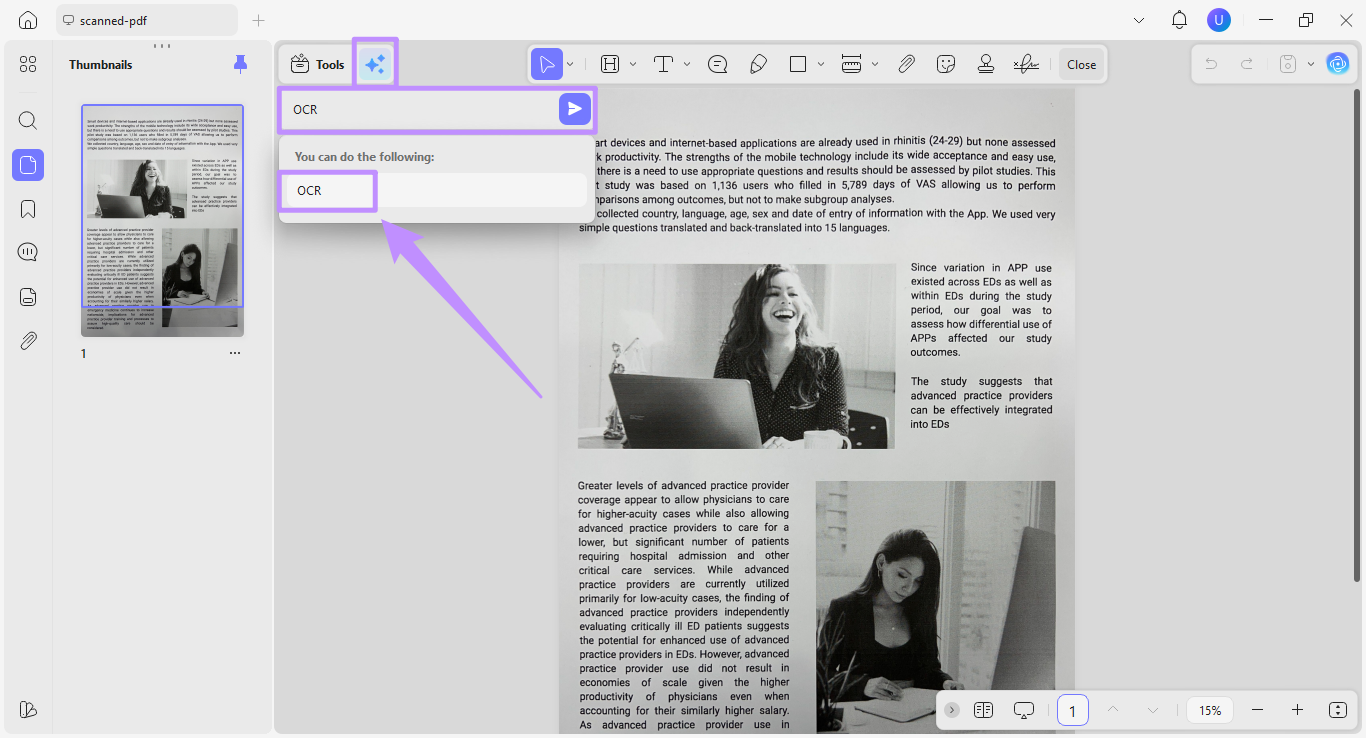 select ocr from copilot suggestions