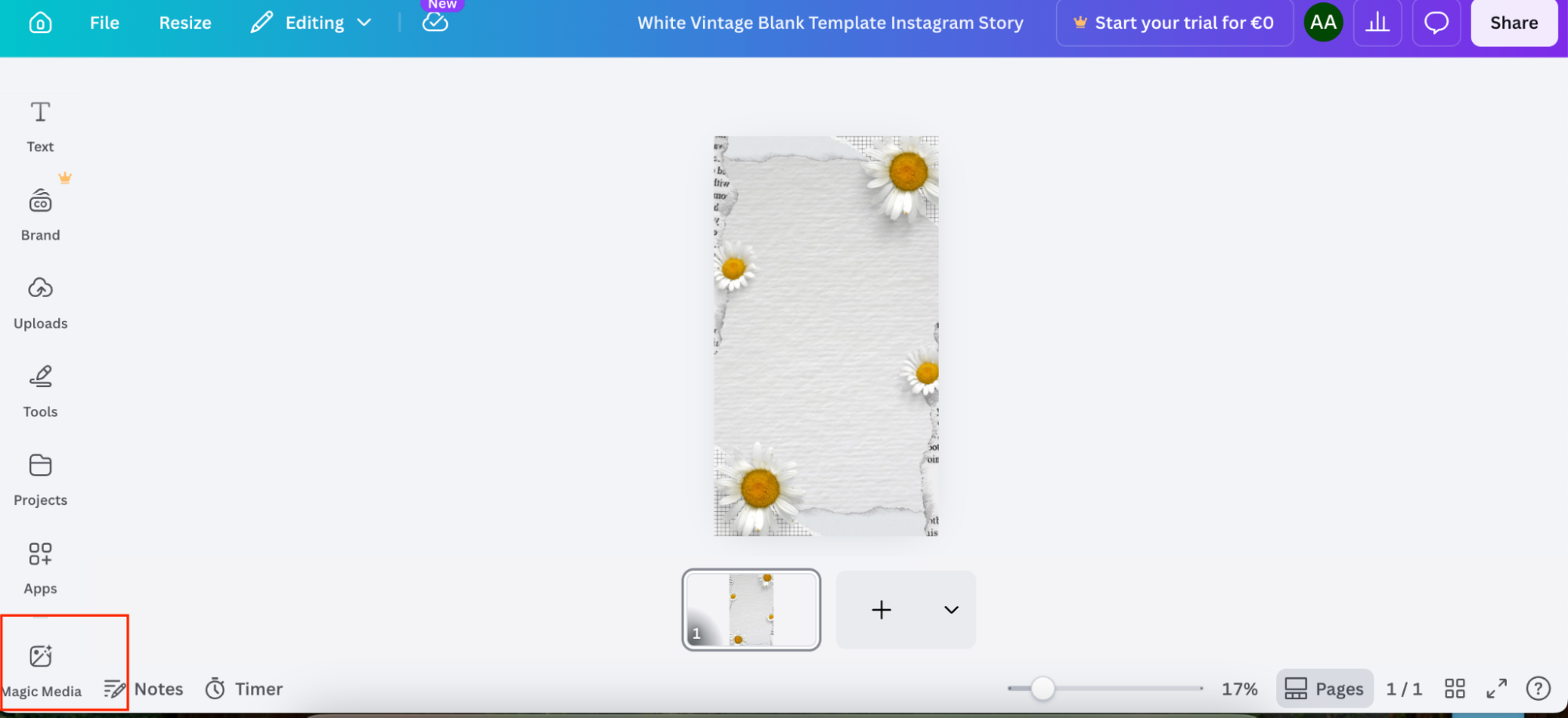 choose magic media option