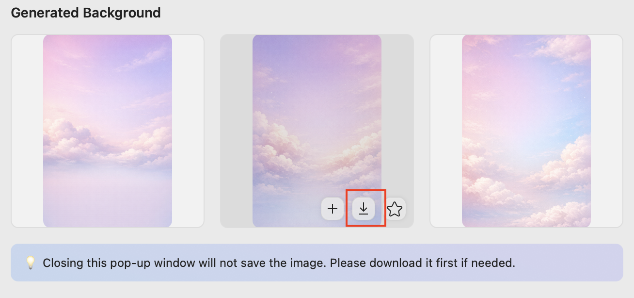 click download icon
