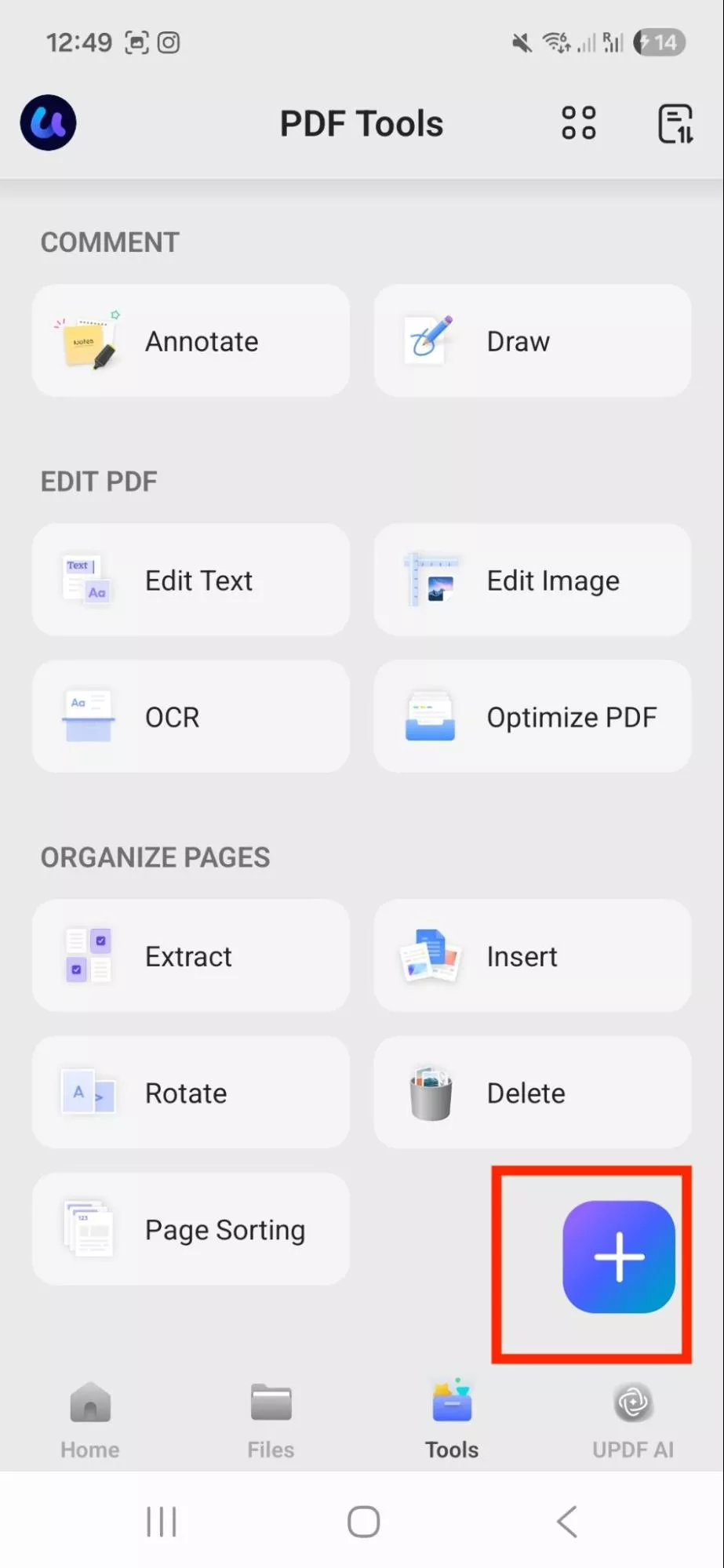 click the icon