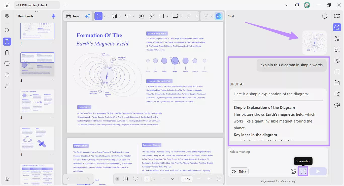  screenshot to ai on desktop