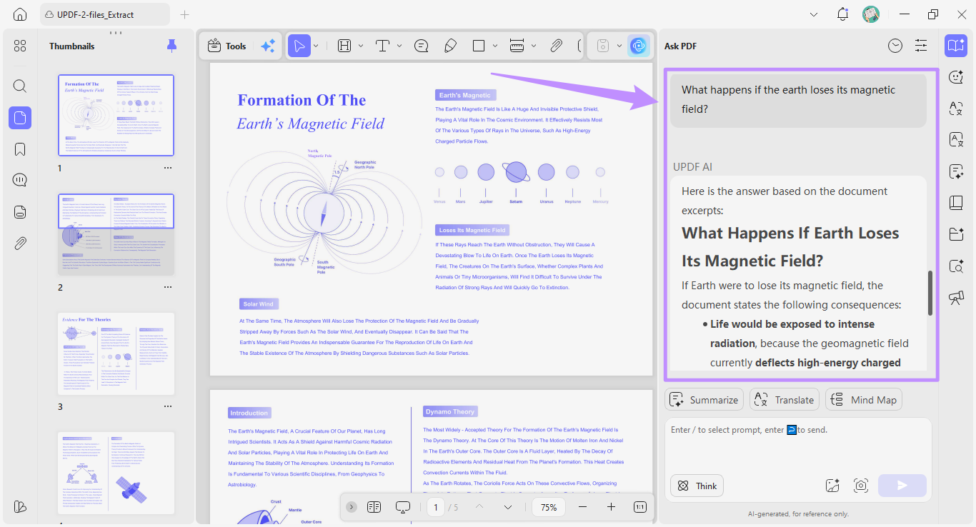 chat with pdf on desktop