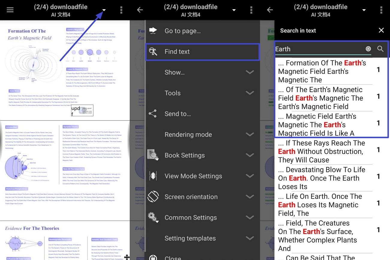 search text pdf file ebookdroid