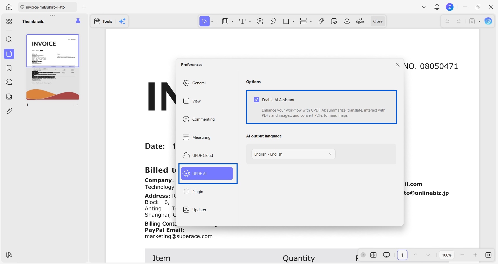 enable ai assistant