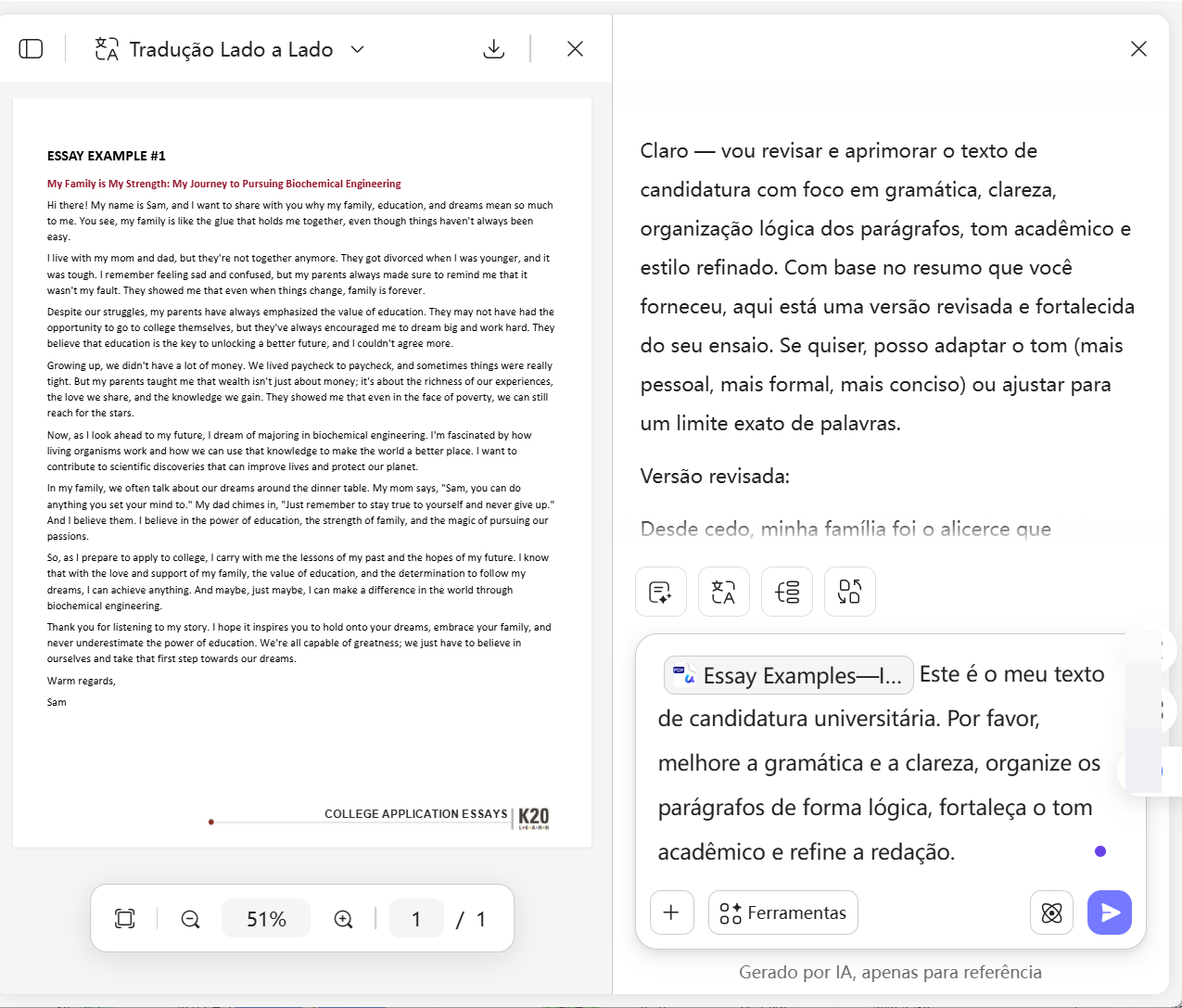 como usar o editor de redação UPDF AI