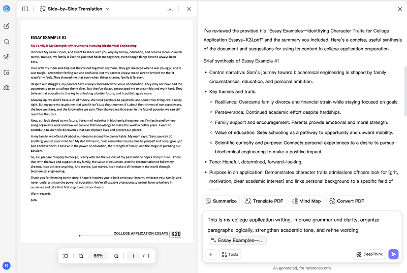 how to use UPDF AI essay editor