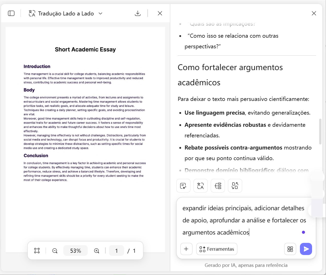 como usar UPDF AI essay extender