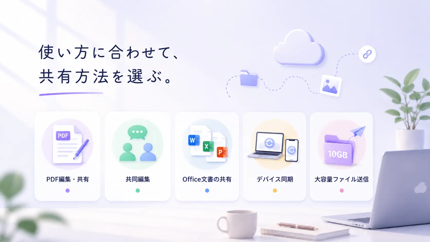 使用シーン別のファイル共有方法