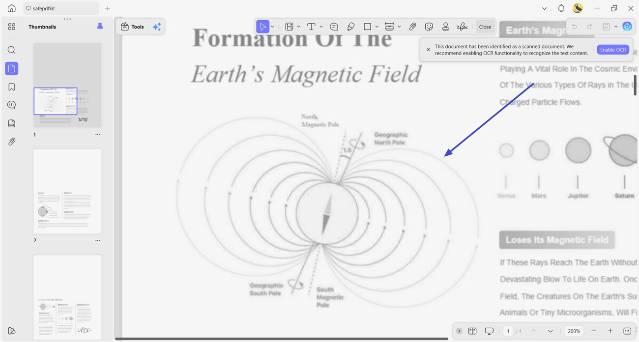 review zoomed pdf text quality