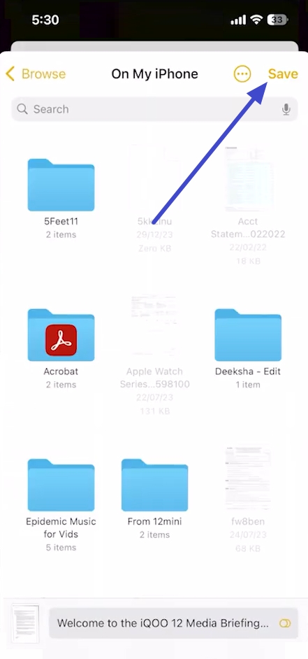 save markup pdf file iphone