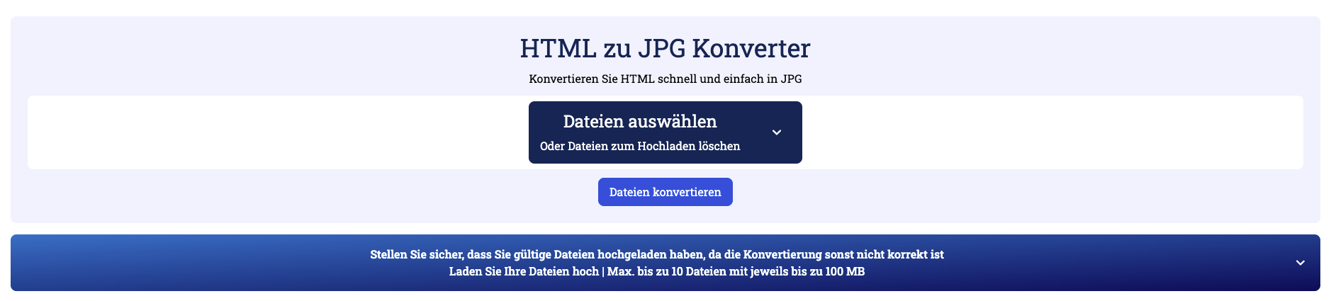 HTML in JPG convertfree