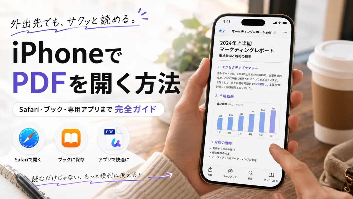 iPhoneでPDFを開く方法｜Safari・ブック・PDFアプリの使い方