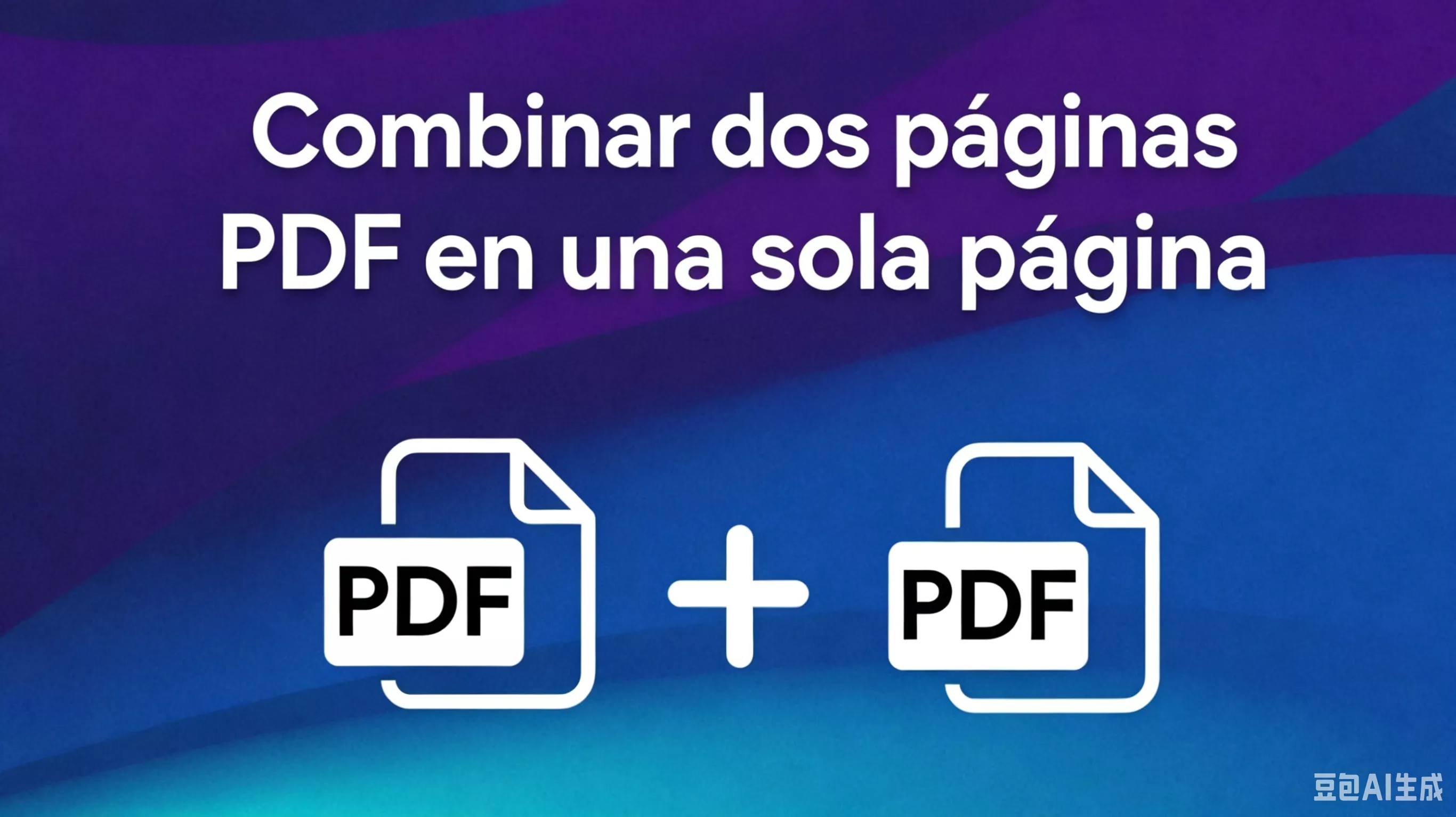Cómo fusionar dos páginas de un PDF en una sola