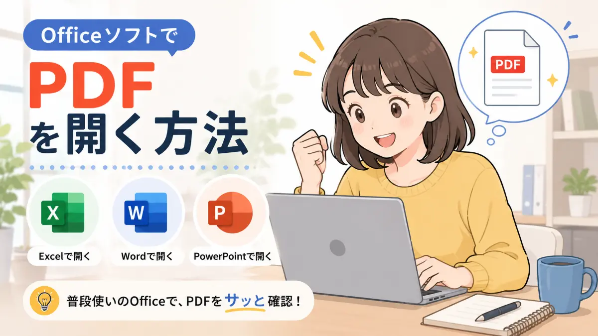 OfficeソフトでPDFを開く方法