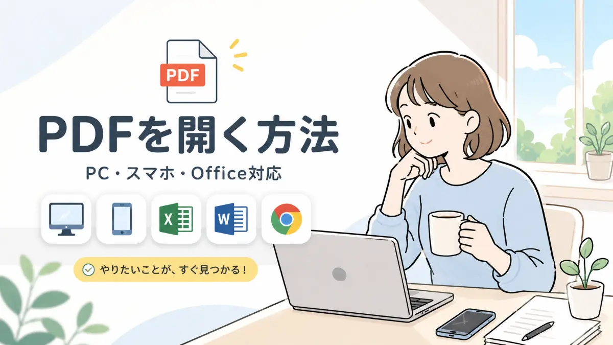 PC・スマホ・ExcelでPDFを開く方法
