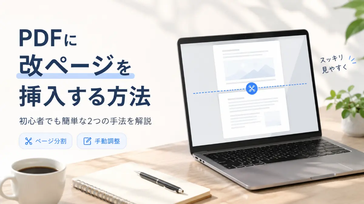 PDFに改ページを挿入する方法｜ページ分割・ページ追加のやり方を解説