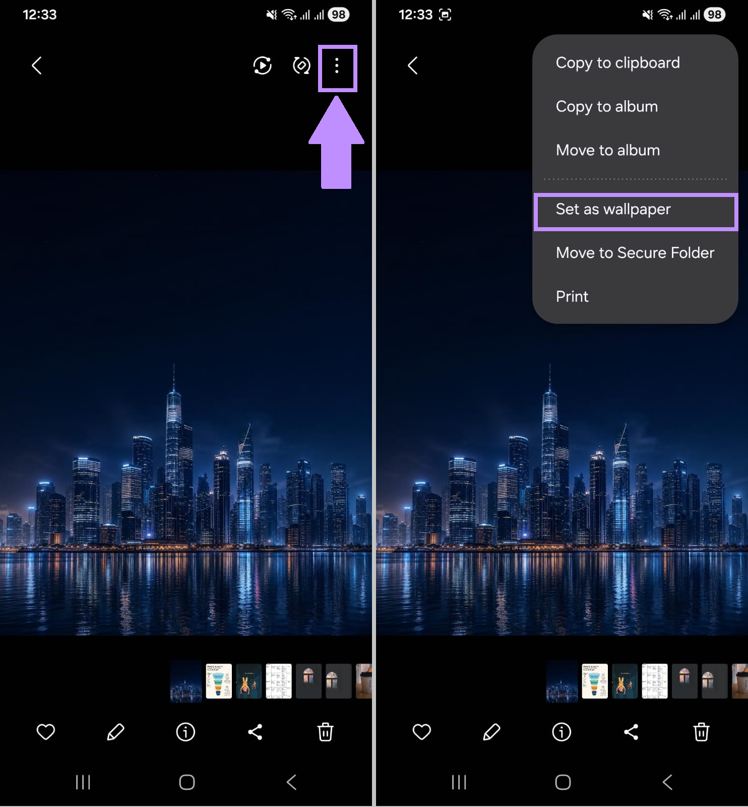 setting wallpaper on android