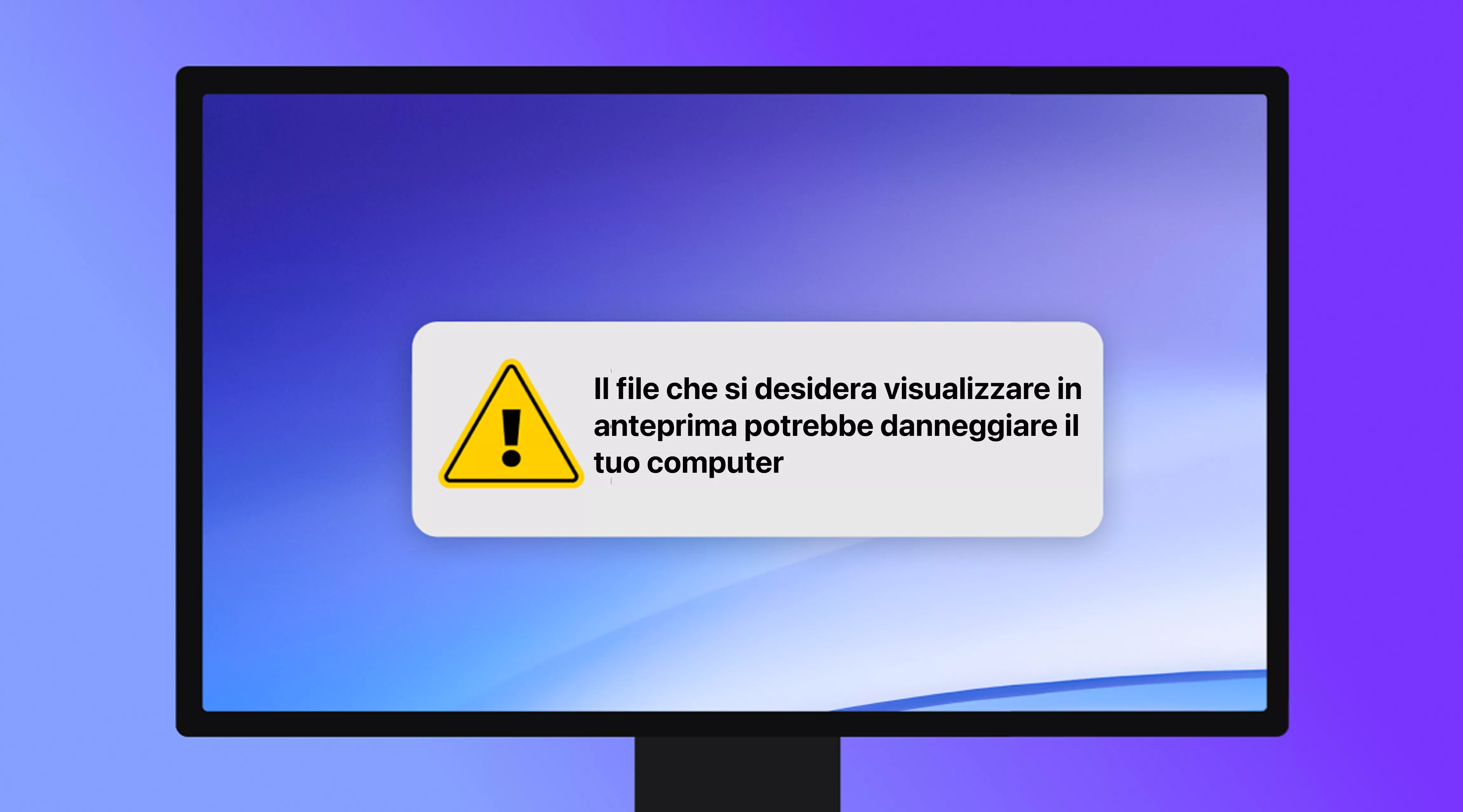 Cosa fare quando visualizzare il file in anteprima potrebbe danneggiare il computer