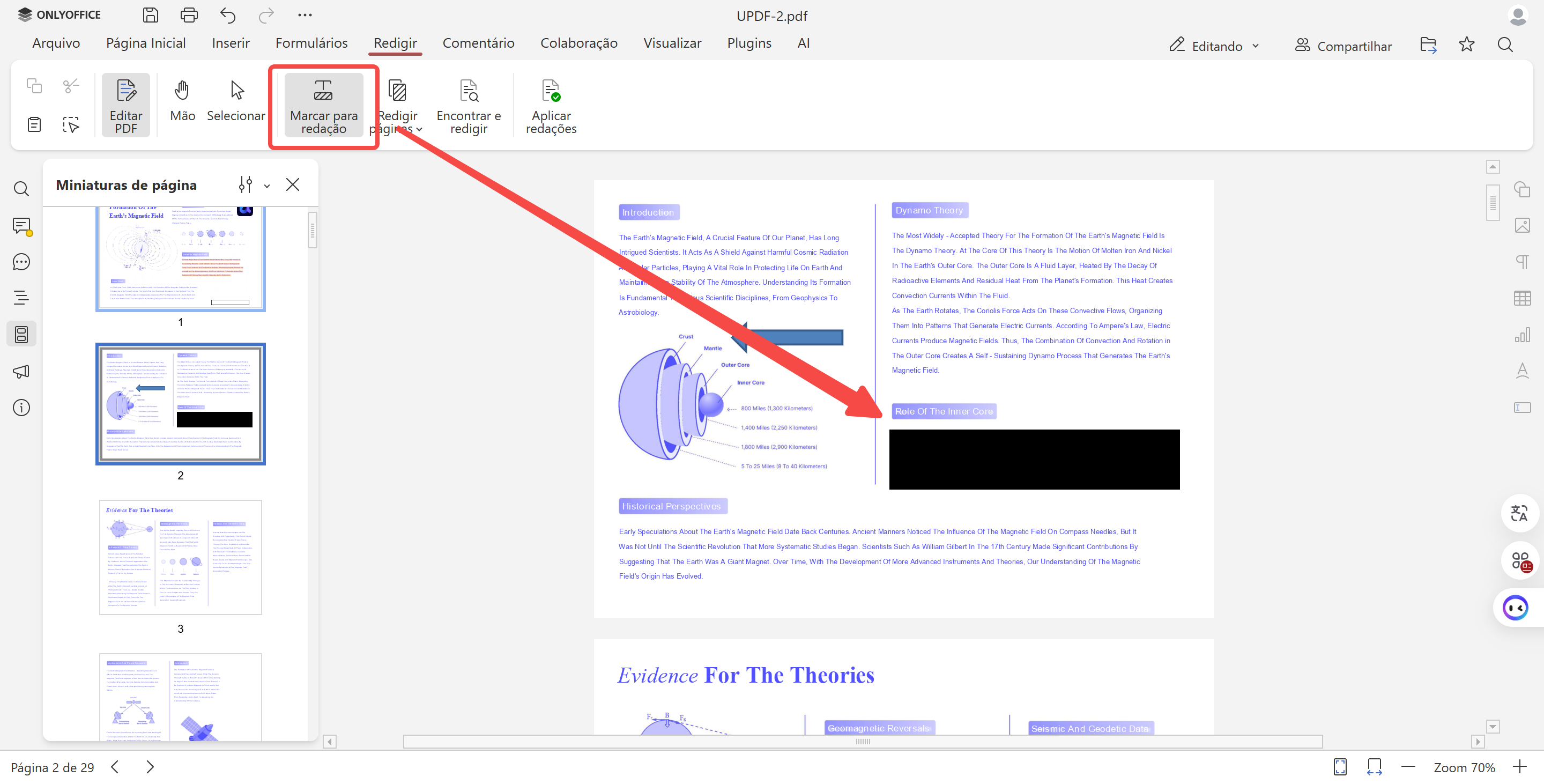 Ocultar informações confidenciais em páginas PDF