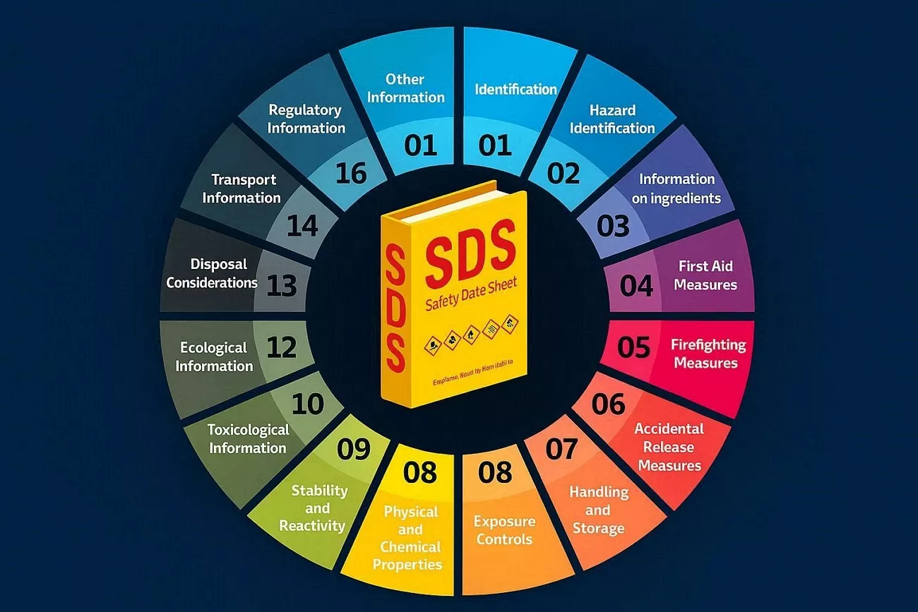 sds document 16 sections
