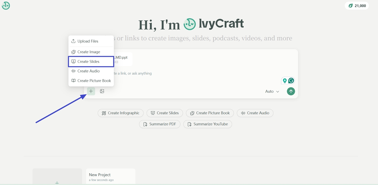 upload source materials ivycraft