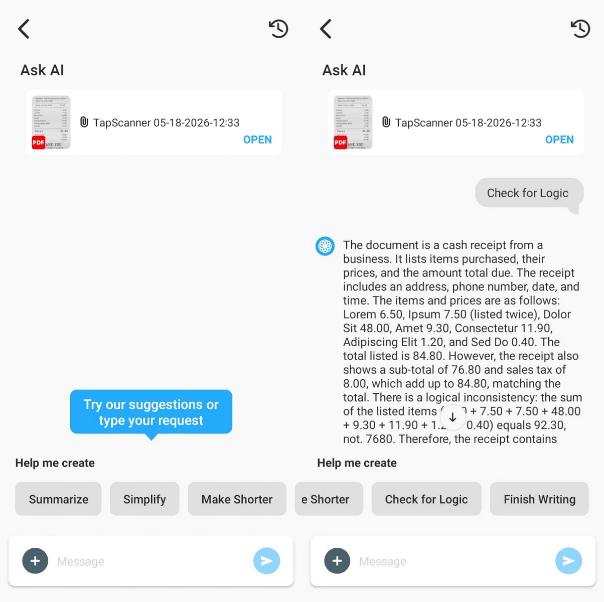 use ai help summarize check pdfs