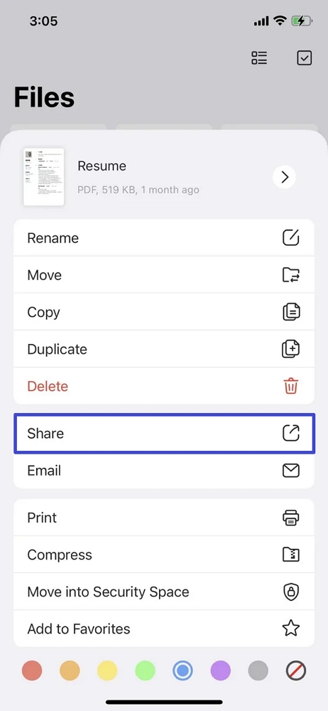 save sftp server pdf iphone files